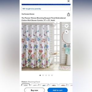 ‼️SOLD‼️ Pioneer Woman Butterfly Shower Curtain